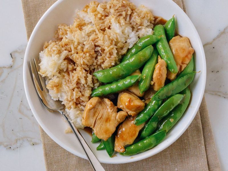 Teriyaki Chicken With Snap Peas