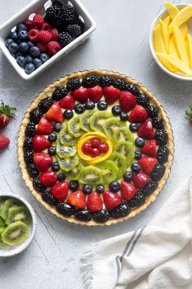 Fruit Tart with Glazed Fruit