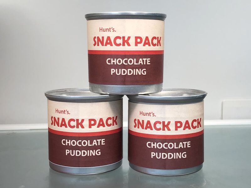 Snack Pack Pudding (metal cans)