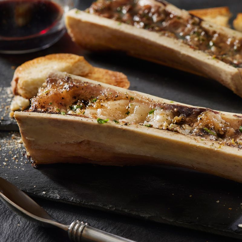 Bone Marrow Canoes With Salt