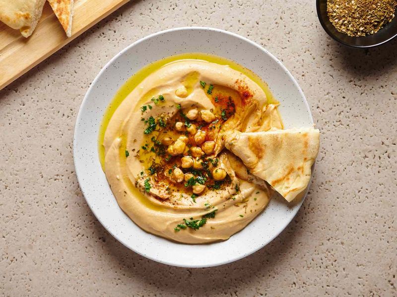 Hummus With Warm Flatbread (Middle East)