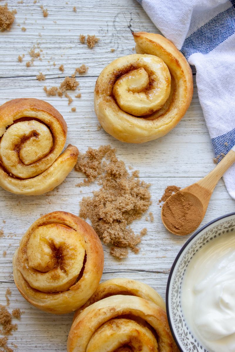 Yogurt Dough Cinnamon Spirals