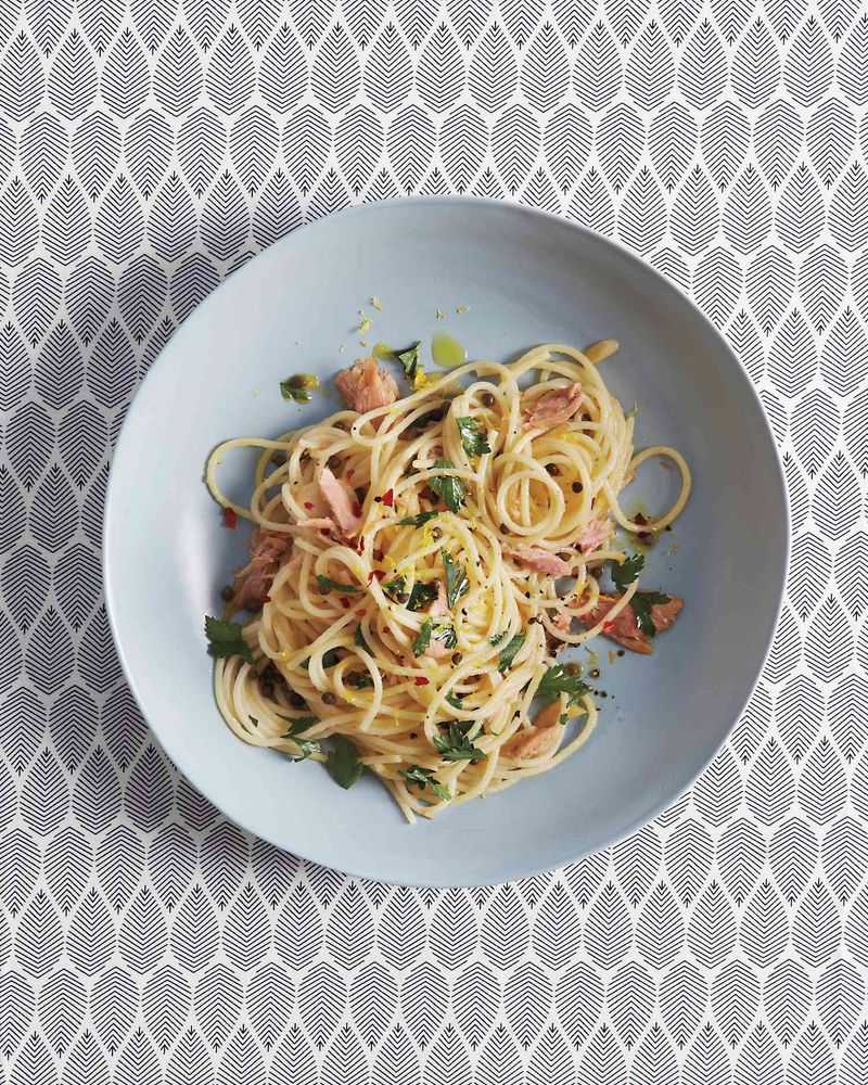 Spaghetti with Tuna and Capers