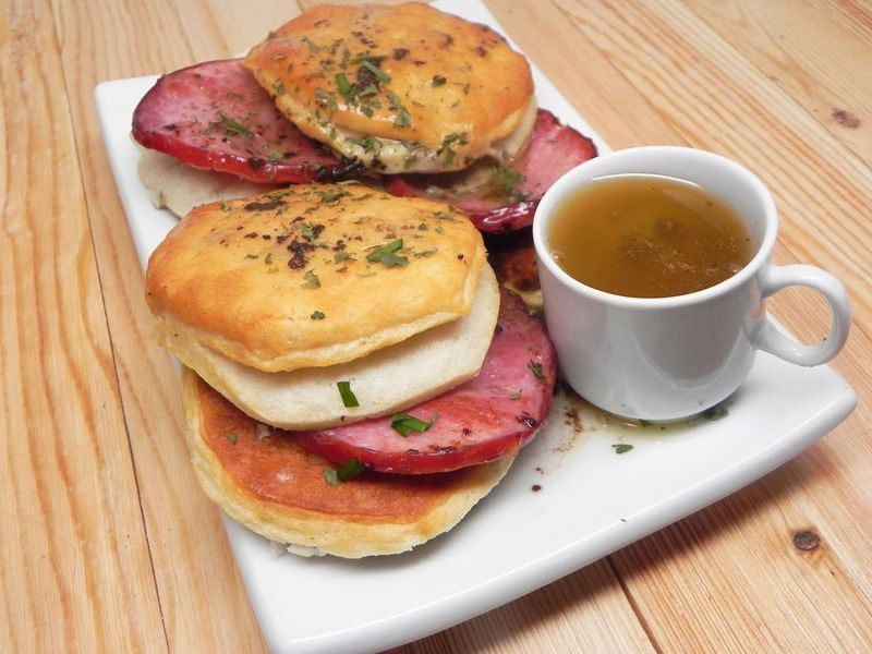 Country Ham & Red-Eye Gravy Biscuit