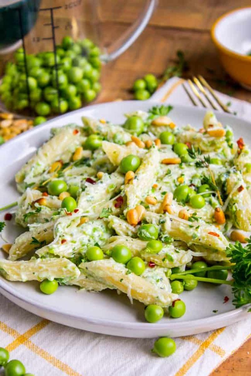 Ricotta Pea Lemon Pasta
