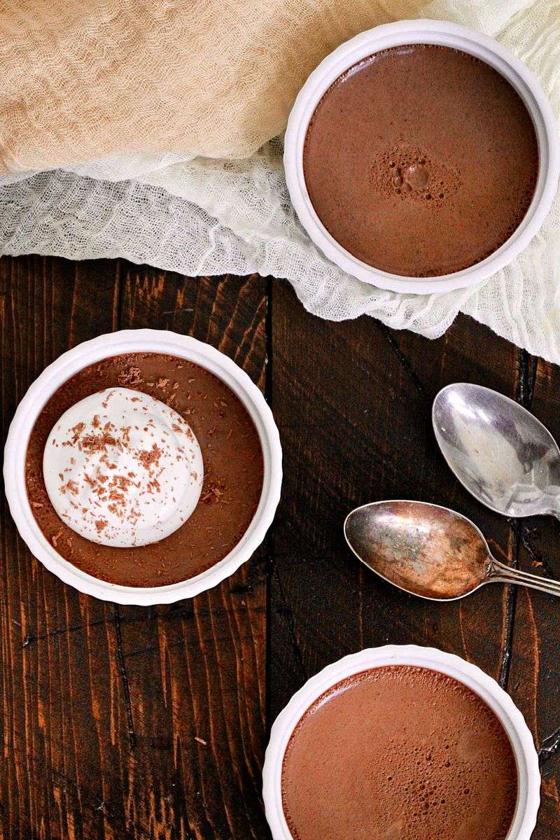 Mini Chocolate Pots de Crème