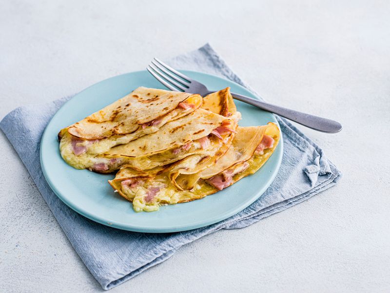 Ham and Cheese Crepes