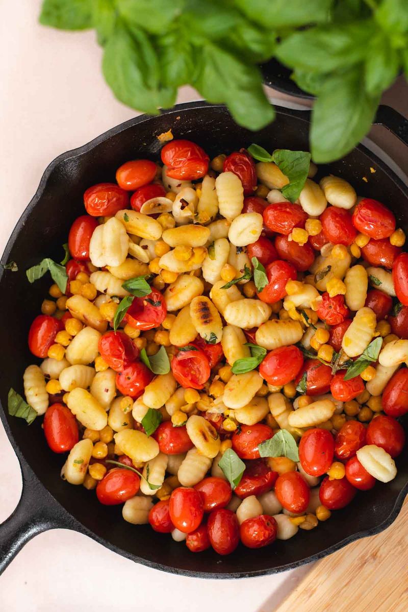 Gnocchi Skillet with Pesto and Tomatoes