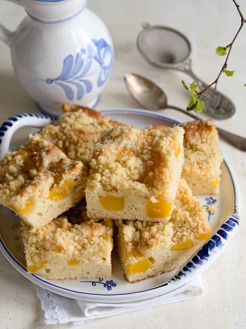 Peach Cobbler Sheet Cake