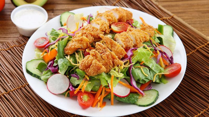 Condiment Heavy Fast Food Salads