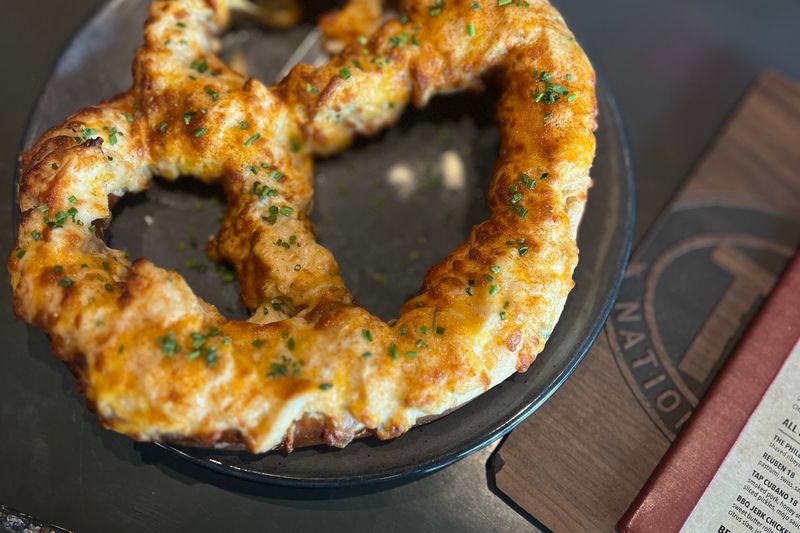 Crab Dip Pretzel