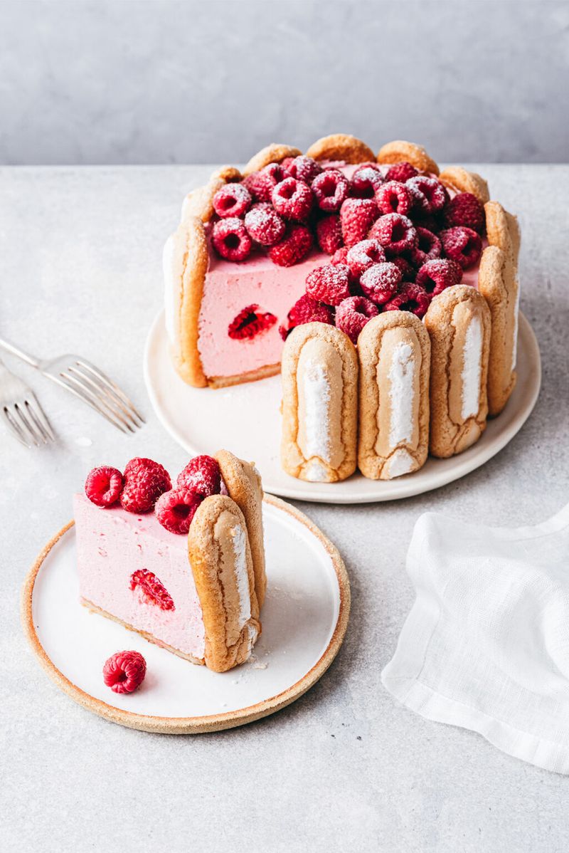 Raspberry And White Chocolate Charlotte