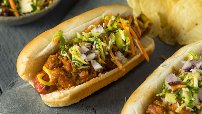 North Carolina — Carolina-Style Slaw Dog (hot dog stands)