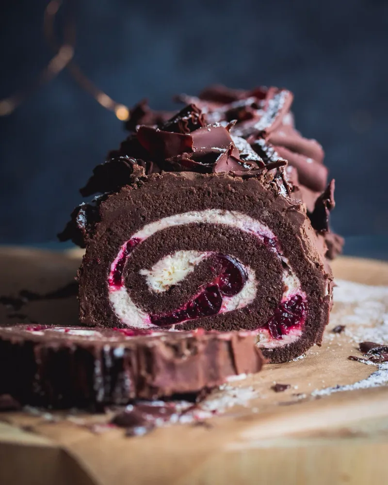 Black Forest Cherry Roll