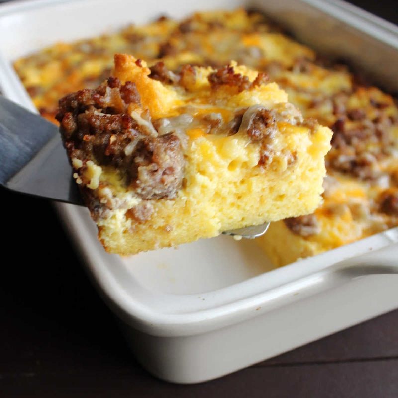 Sausage Jiffy Breakfast Bake
