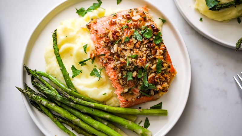 Salmon with Dijon Herb Crust