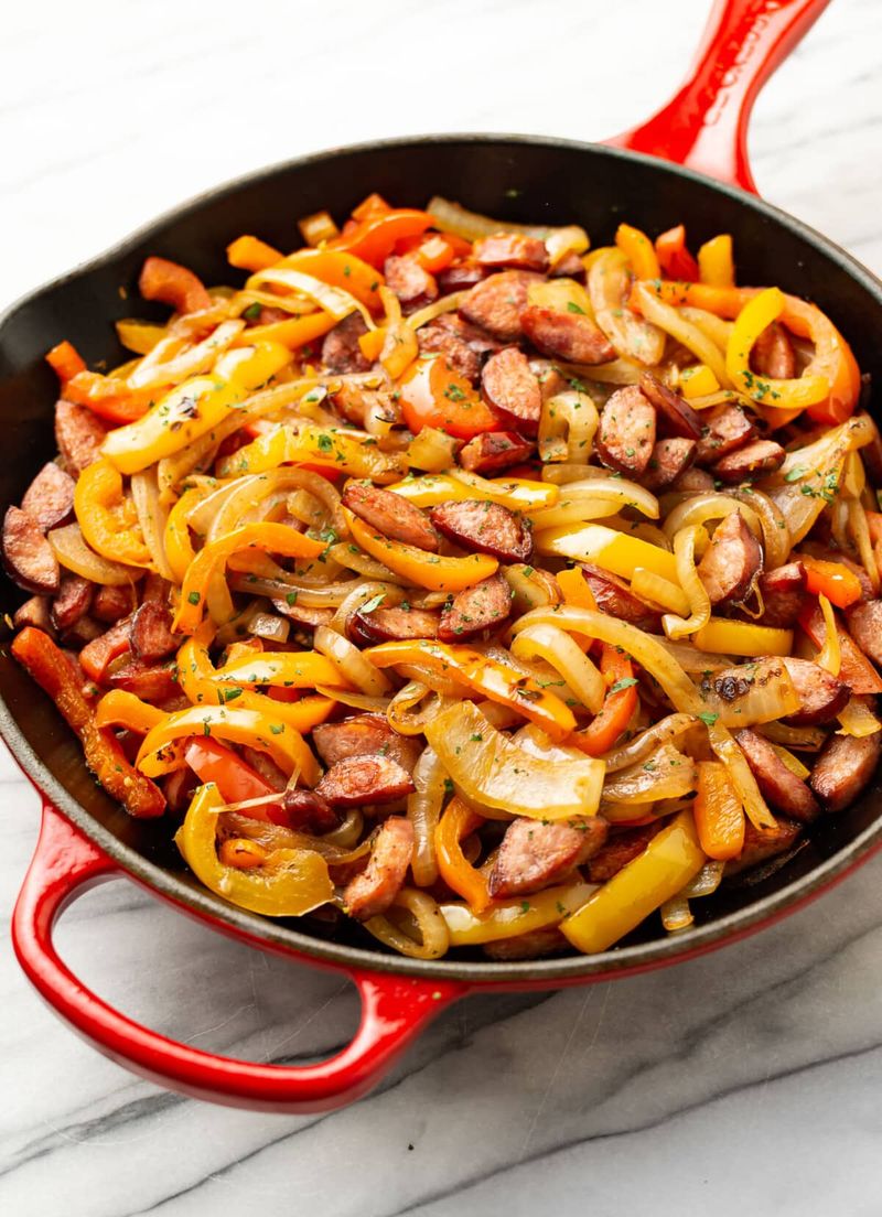 One-Pan Sausage and Peppers