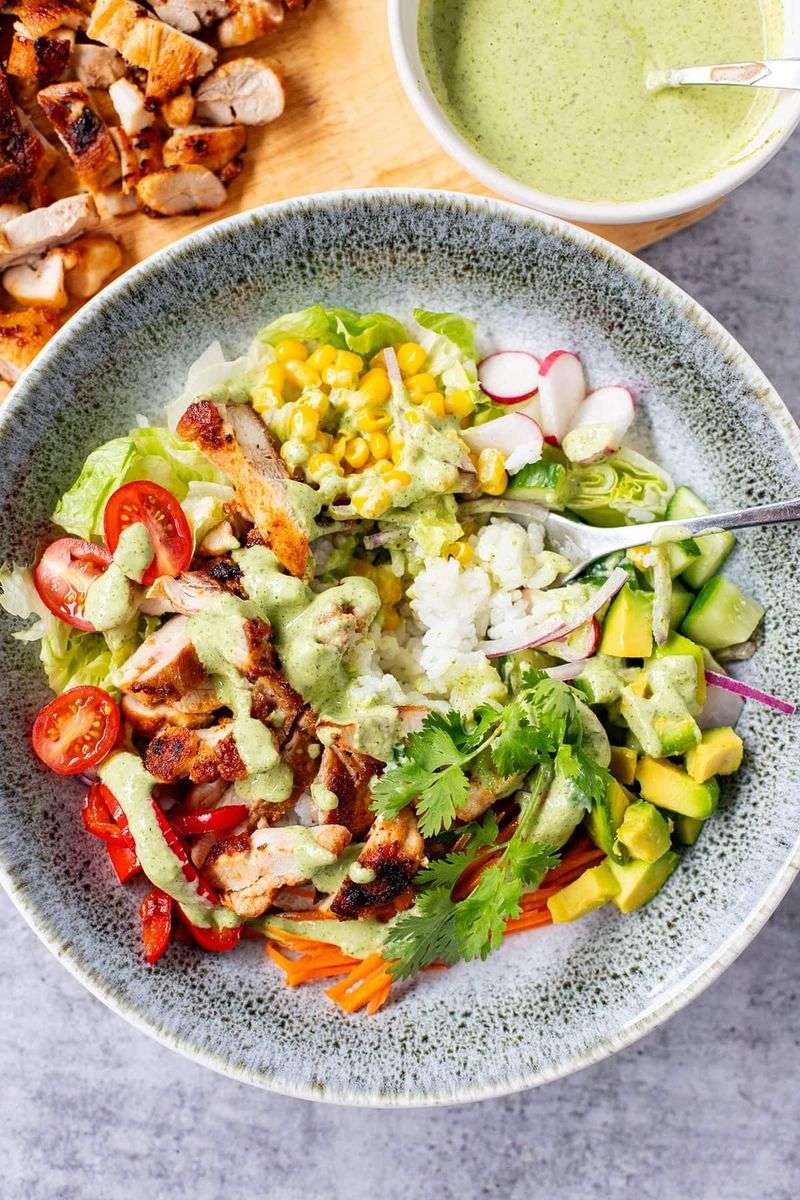 Rotisserie Chicken Rice Bowls