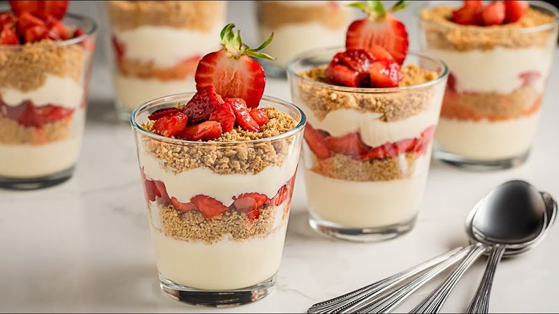 Strawberry Cheesecake Cups
