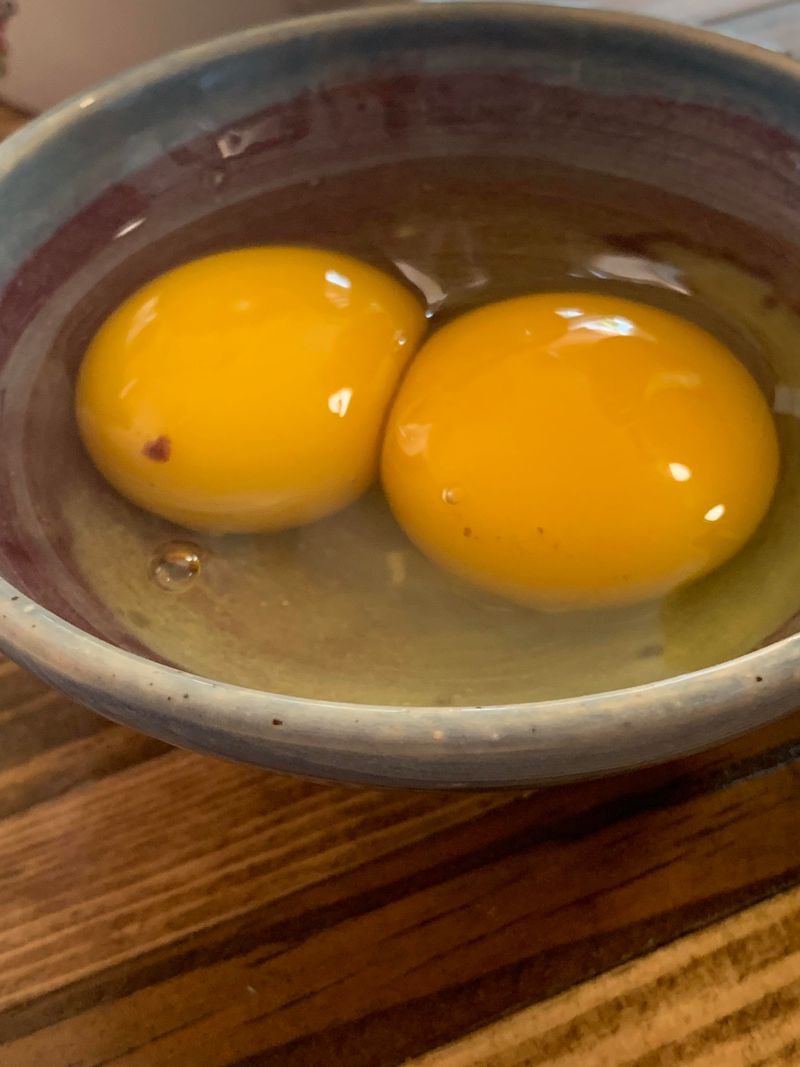 Blood spots plus odor