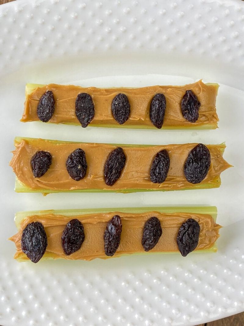 Sunflower Seed Butter on Celery