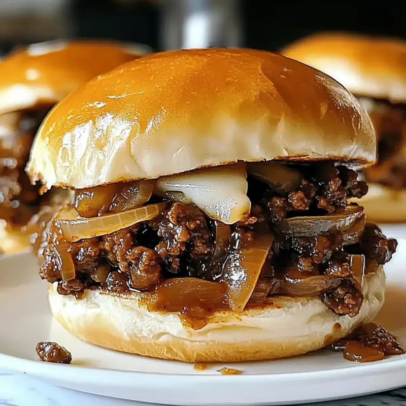 French Onion Sloppy Joes