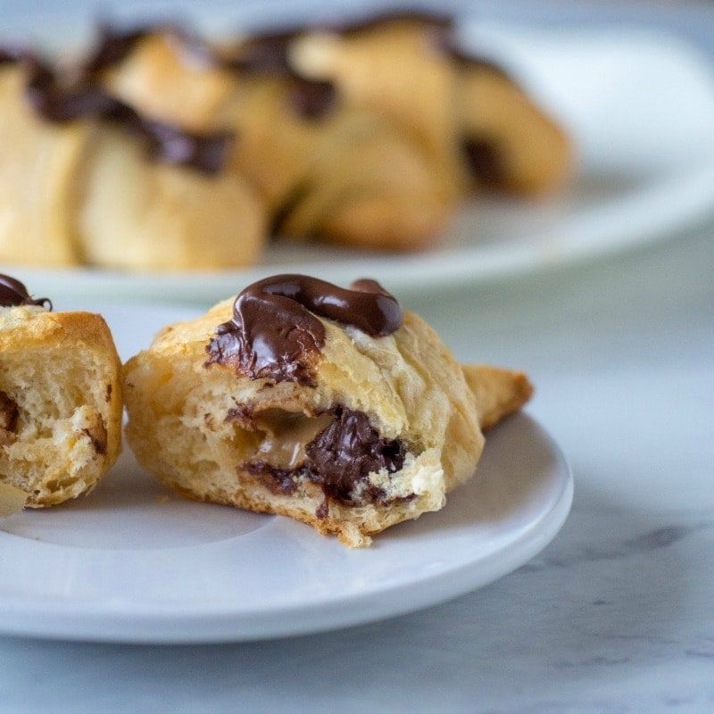 Peanut Butter Chocolate Crescents