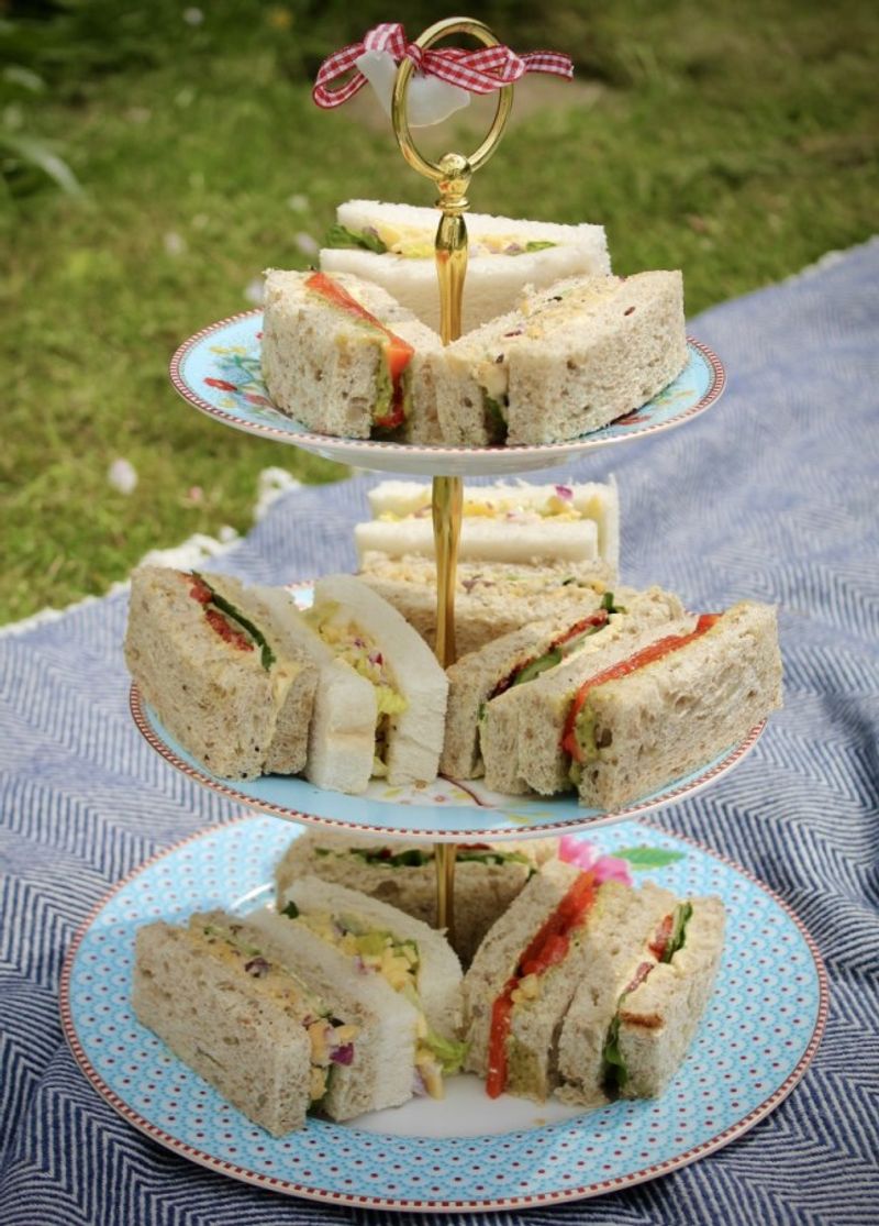 Cheddar Apple Tea Sandwiches