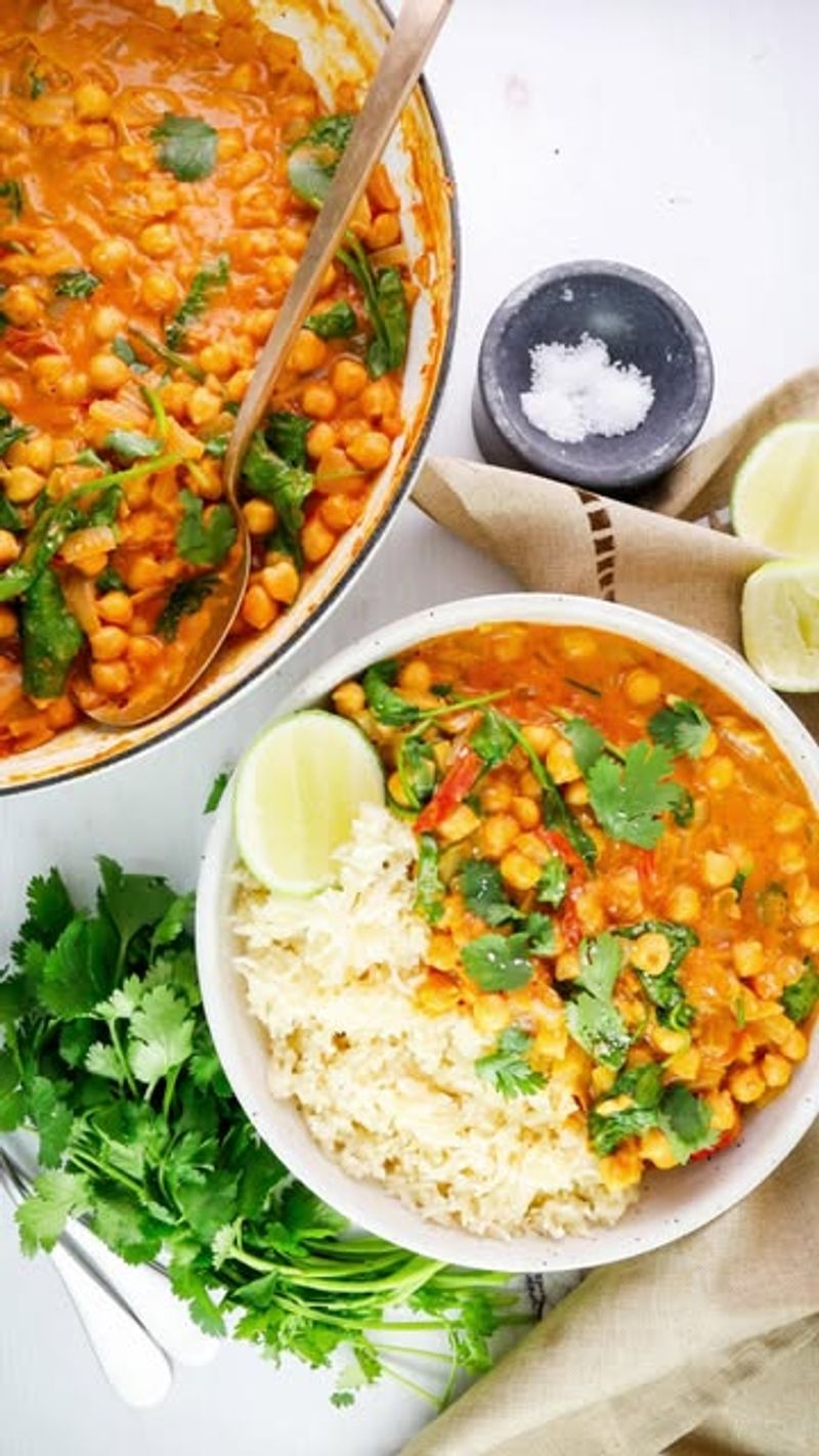 Chickpea Curry With Coconut Milk