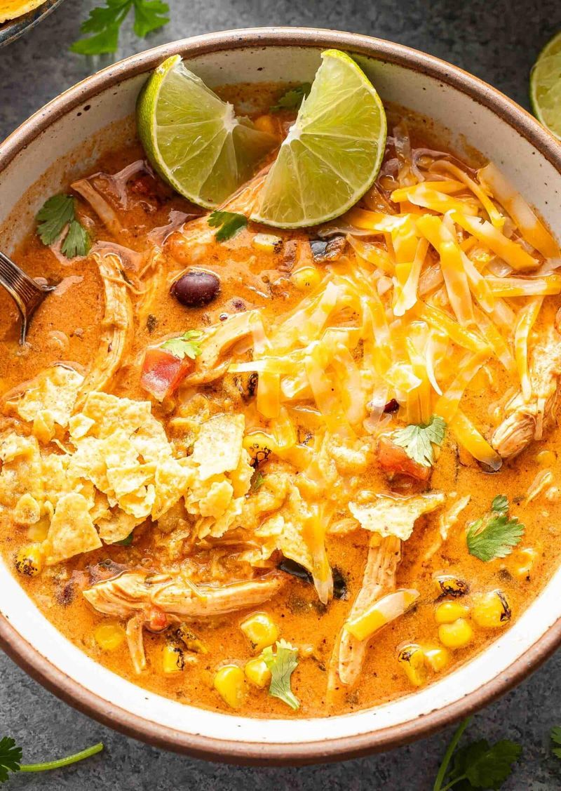 Creamy Chicken Tortilla Soup