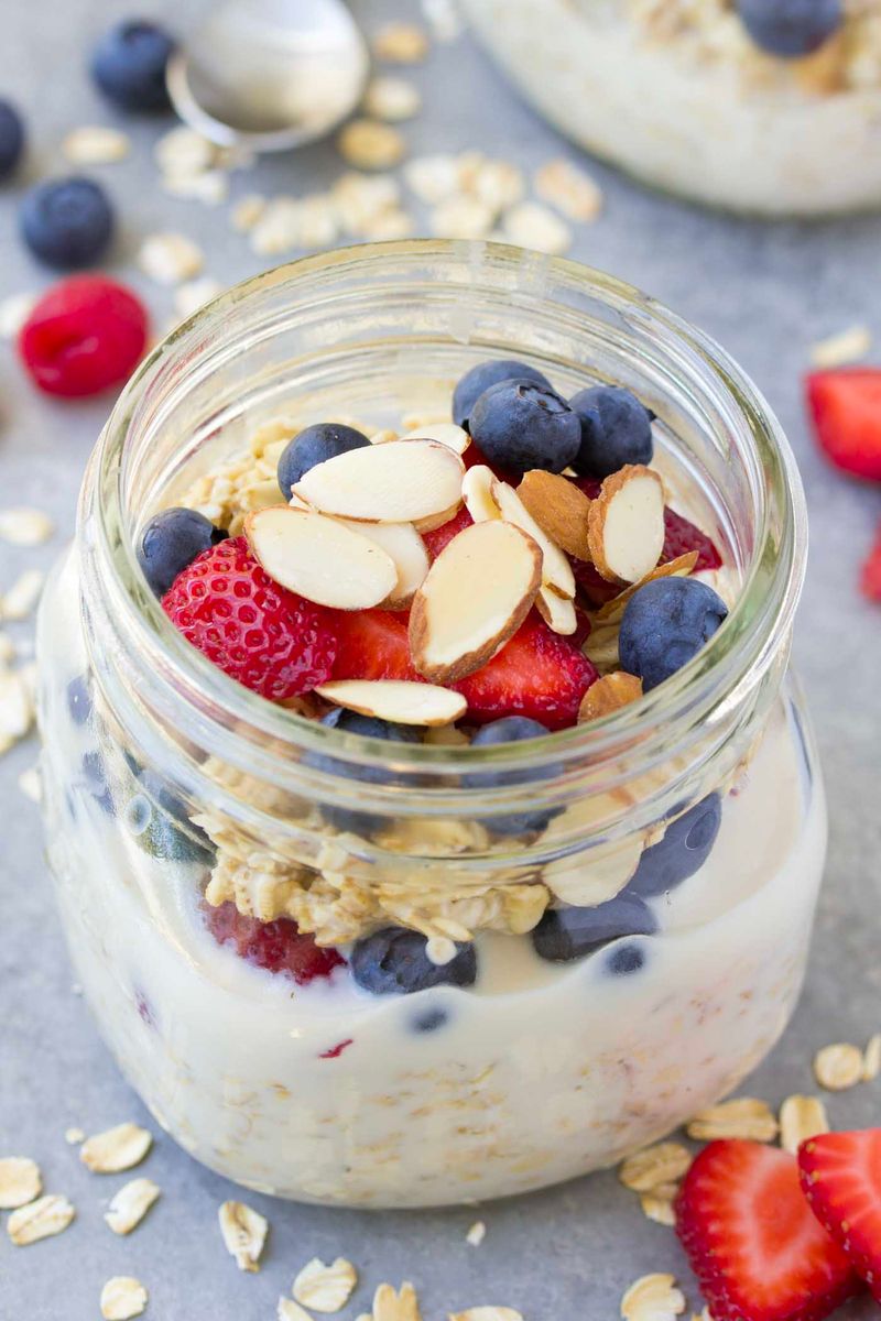 Swap sugary cereal for overnight oats