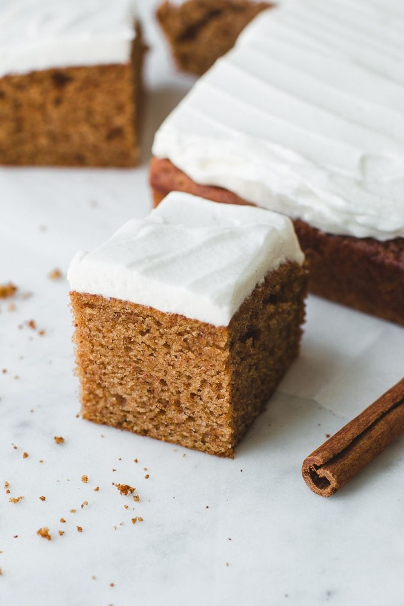 Cinnamon Spice Cake With Vanilla Frosting