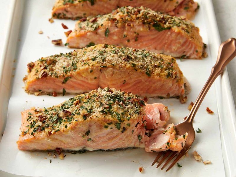 Dijon salmon bake