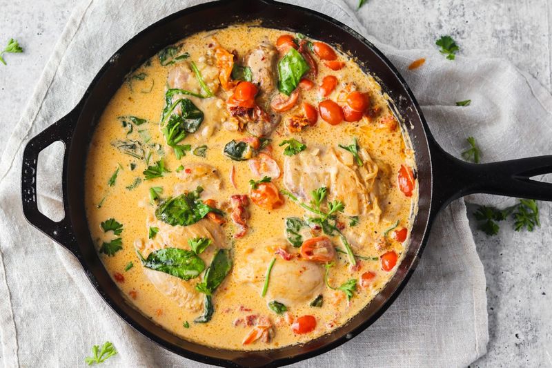 Creamy Tuscan Chicken Skillet