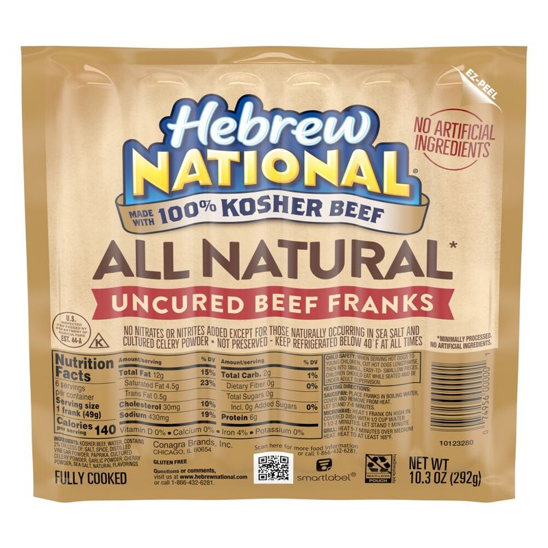 Hebrew National All Natural Uncured Beef Franks