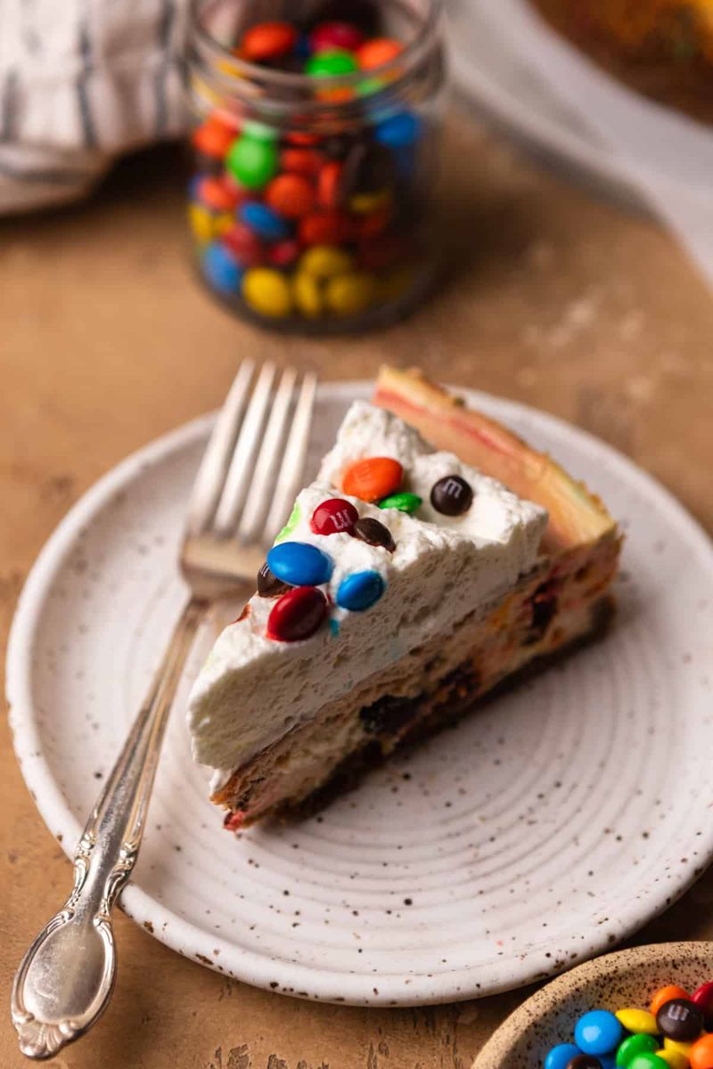 M&M Cheesecake Bars