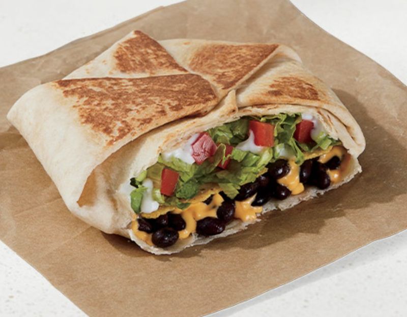 Taco Bell Black Bean Crunchwrap Supreme (Burrito Hack)