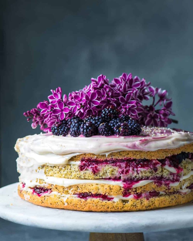 Blackberry Lemon Poppy Seed Cake