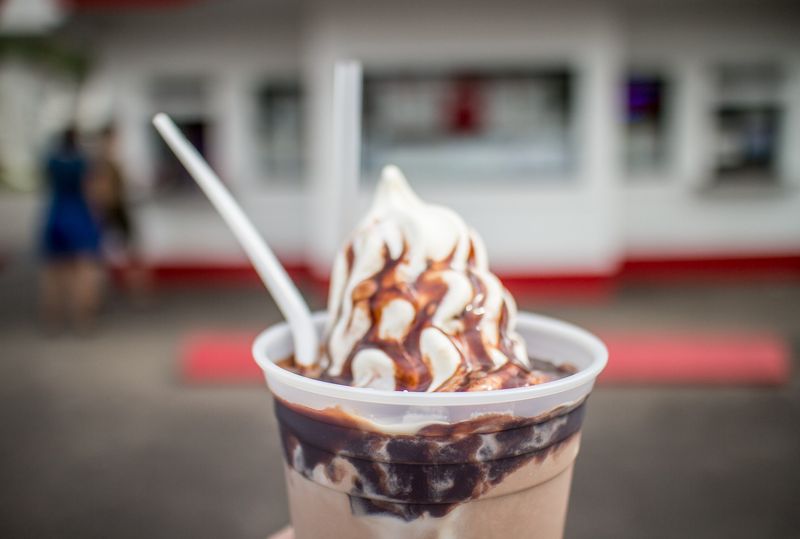 Maine - Red’s Dairy Freeze Peanut Butter Dip Cone