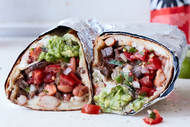 California: Mission-style burrito