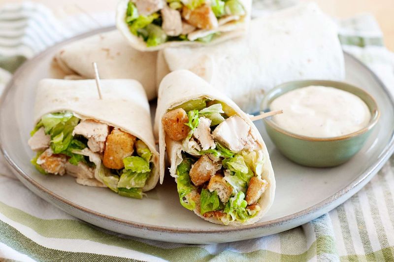 Chicken Caesar Wraps