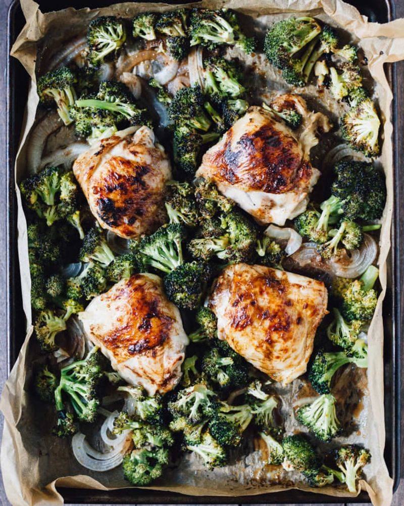 One-Pan Chicken And Broccoli