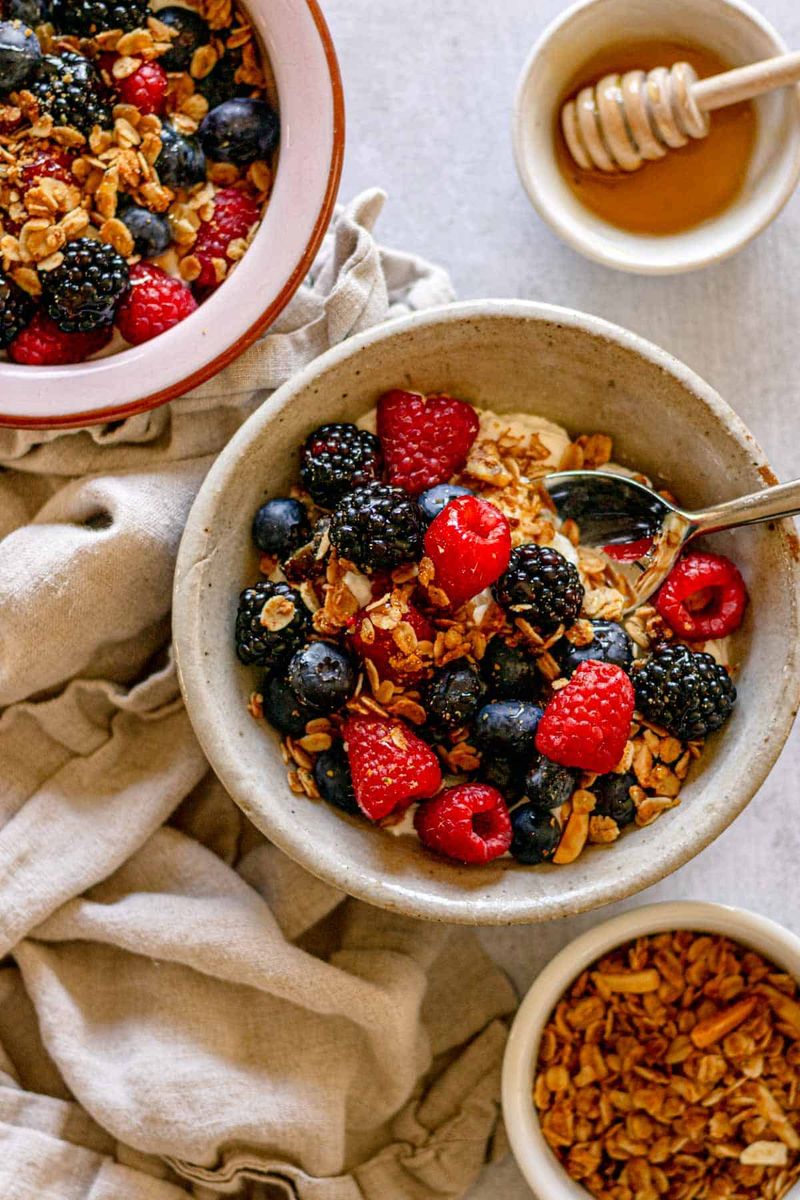 Day 1 - Greek Yogurt Bowl with Berries and Honey