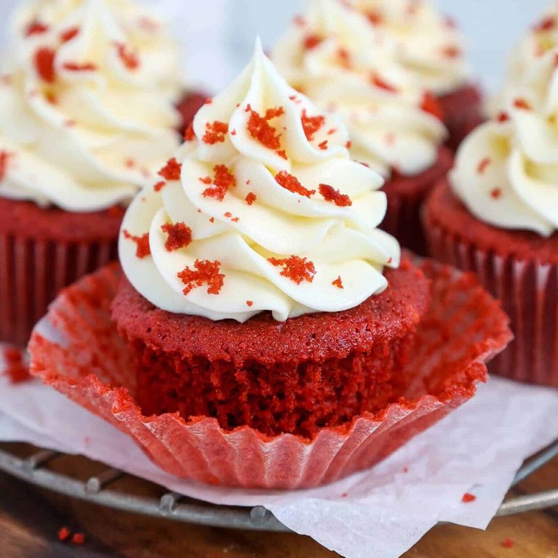 Red Velvet Buttermilk Cupcakes