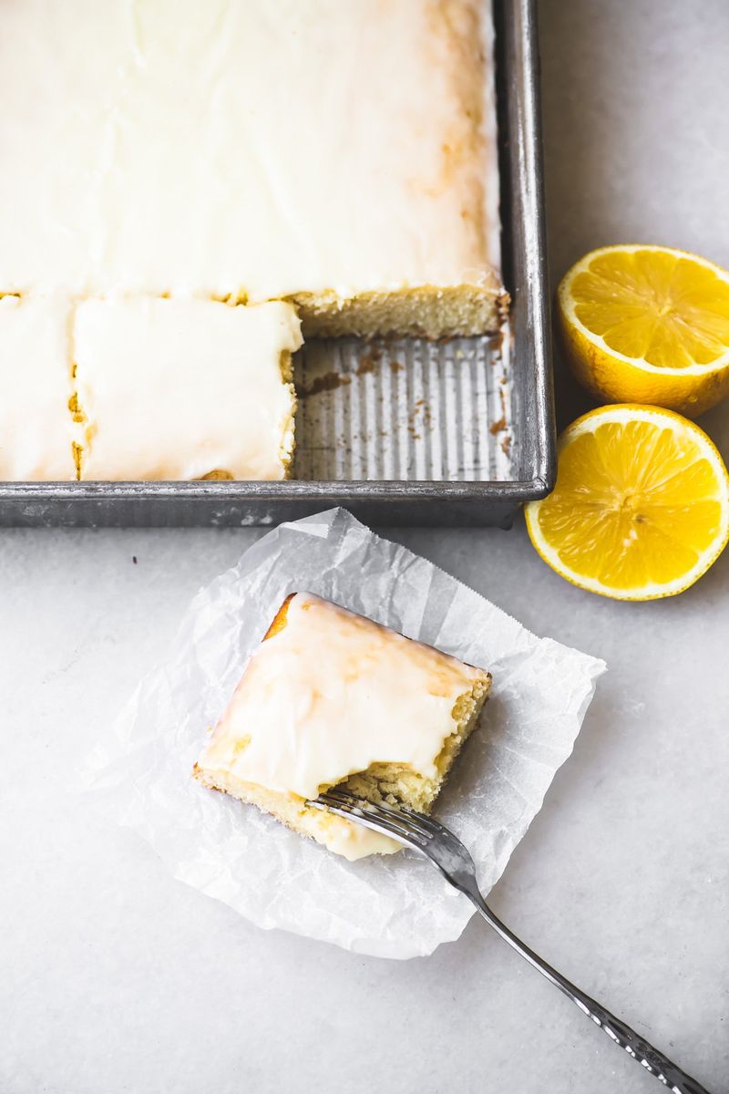 Lemon Olive Oil Cake Squares