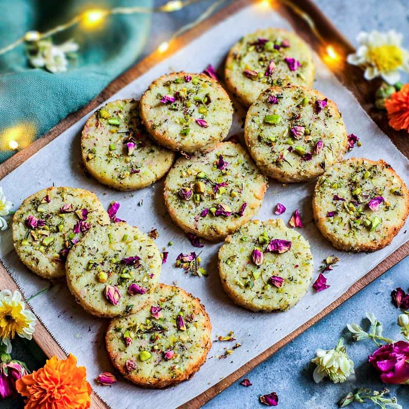 Rose Pistachio Shortbread