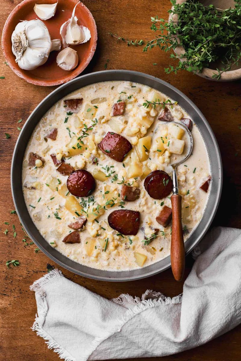 Kielbasa and Corn Chowder