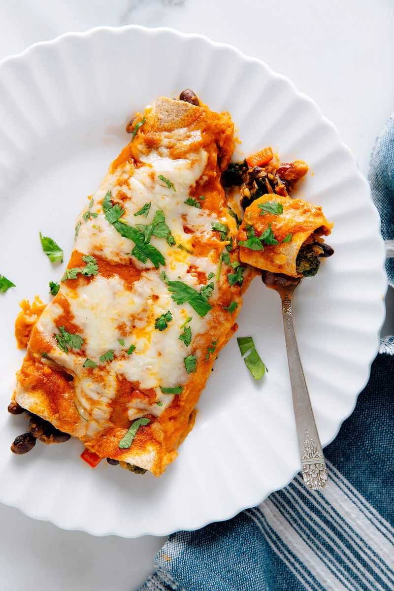 Black Bean And Cheese Enchiladas