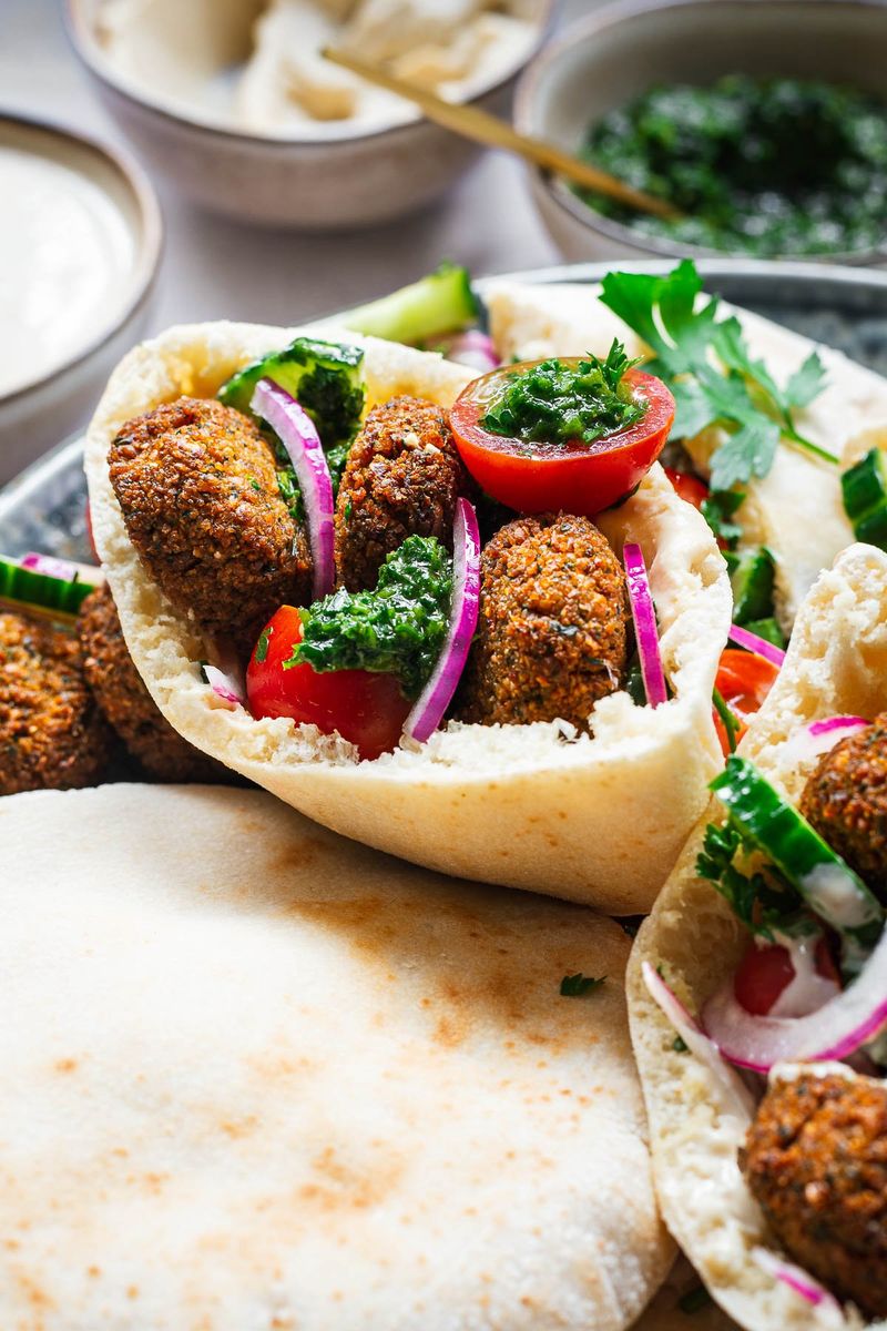 Falafel with Tahini and Pickles