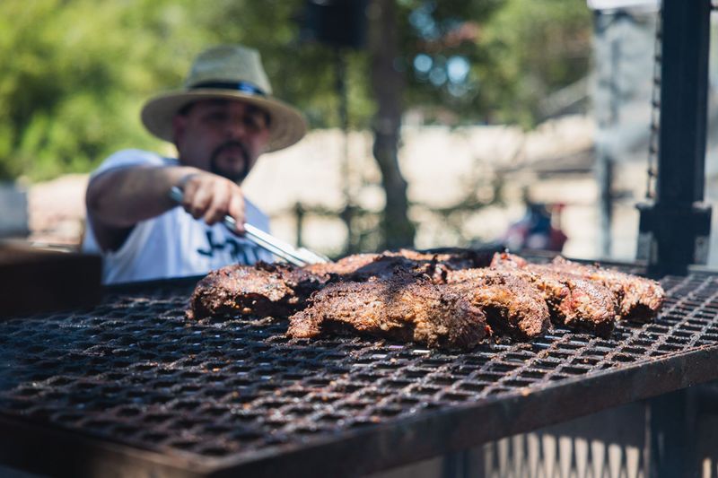 Eating Tri-Tip Or Santa Maria-Style BBQ At Some Family Gathering